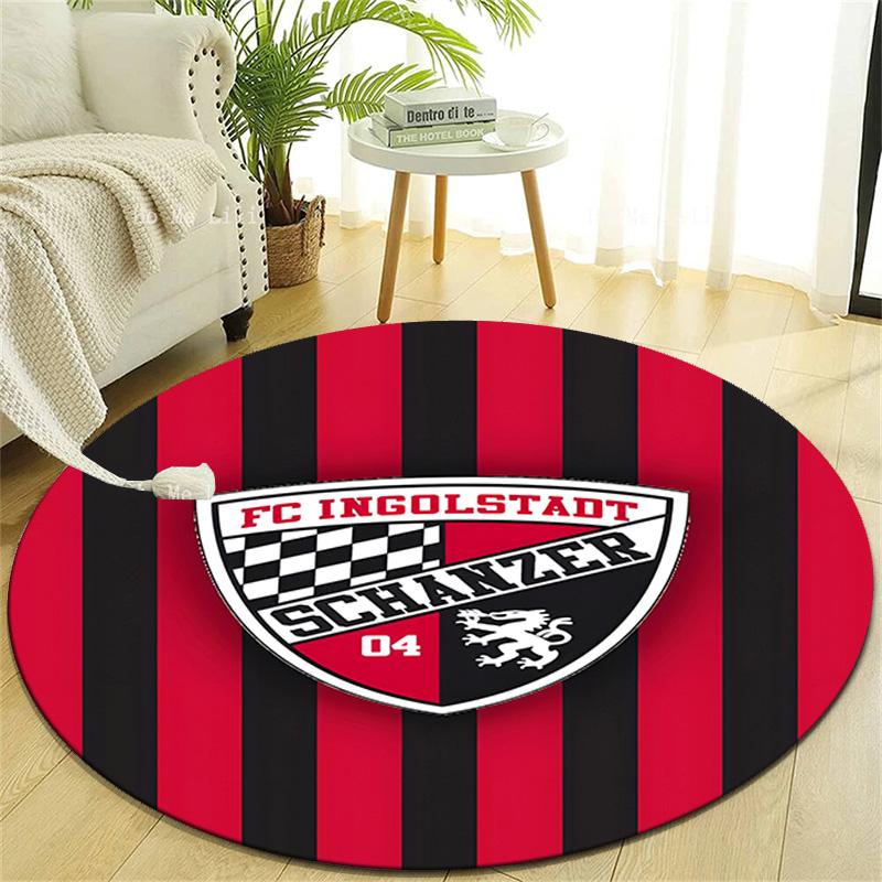 1pc Football Team (73) Design Printed Area Round Carpet for Bedroom Living Room Home Decor Rugs Mat Non Slip Mat Rug for Bedside