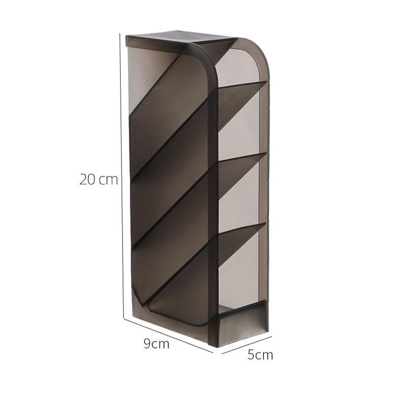**Innovative Clear Slanted Pen Holder: Desktop Organizer for Students**