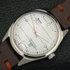 VINTAGE HMT JANATA HAND-WINDING INDIAN MENS WHITE COLOR DIAL WATCH a700052-5 R201-a700052