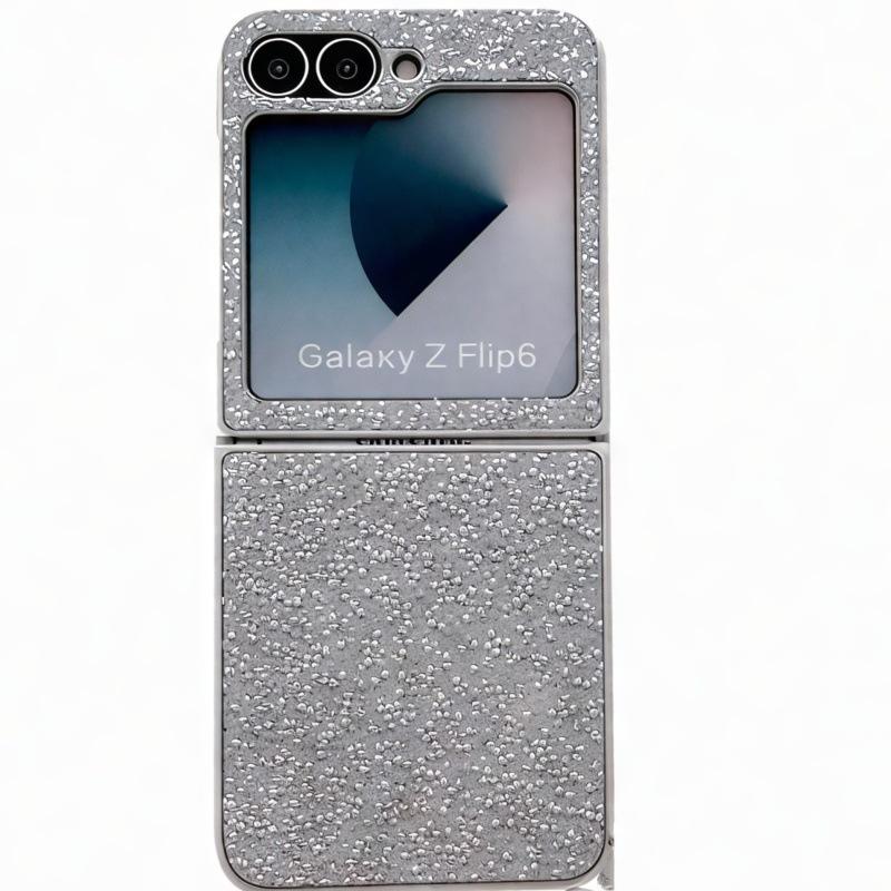 Tide Brand Glitter Is Suitable for Galaxy Samsung Zflip7 Mobile Phone Case Zflip5 Folding Screen Lanyard Anti-drop Protective Case