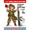 Fine Molds 1/12 World Fighter Collection US Army Female Soldier (Gulf War) Sandy & Colt M16A2 Plastic Model Kit, Unpainted Assembly Kit, FT05