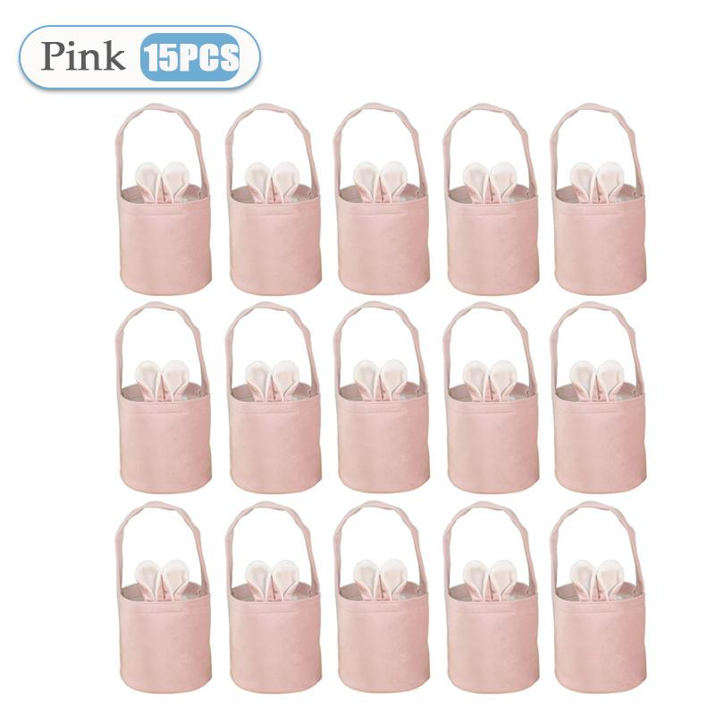 1-20 STÜCKE Ostern Cartoon Hasenohren Eimer Tasche Buntes Kaninchen Osterei Handtasche Frohen Ostertag für Kinder Hasenohren Süßigkeitentüten