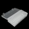 Small Bead Necklace Plastic Storage Box - Mini Necklace Storage Container with Hinged Lid - Rectangular Craft Supplies Box