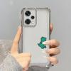 Clear Cover Phone Case for Xiaomi Redmi Note 11 12 13 10 Pro 10s 11s 14 Pro Plus 9S 10 Lite Cartoon Couple Dinosaur