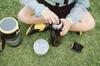 Thermos Vacuum Insulated Ice Container Bottle for Carrying Navy (Thermos Ice) FHK-2200NVY