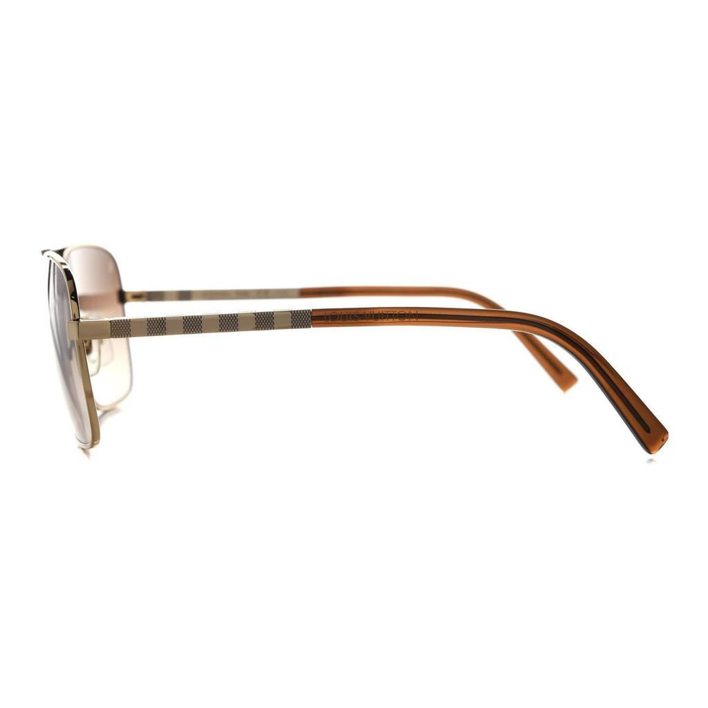 Louis Vuitton Lv Attitude Kovové čtvercové gradientní sluneční brýle Pánské sluneční brýle Zlaté Z0259U