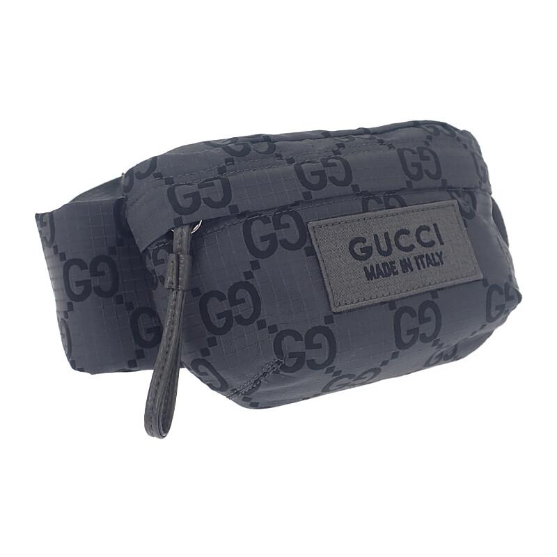 GUCCI  767934 body bag black/gray mens