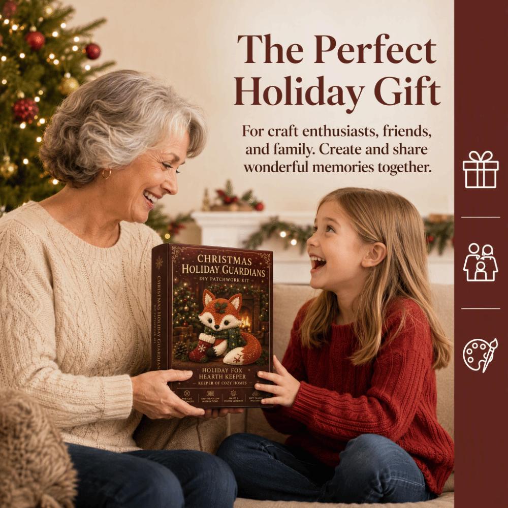 Handnähen Weihnachten DIY Patchwork-Set Filzstoff Komplette Materialpackung Geschenk
