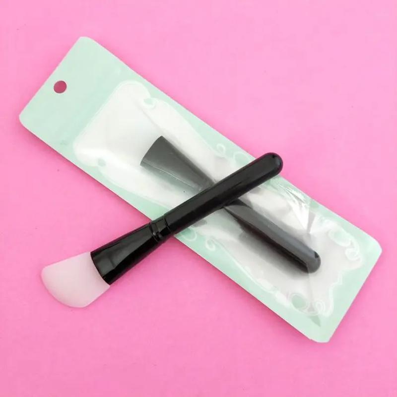 1pc Silicone Mask Brush, Makeup Beauty Brush Handle Diy Soft Head Mask Stick Adjustment Stick Soft Facial Mask Face Care Tool