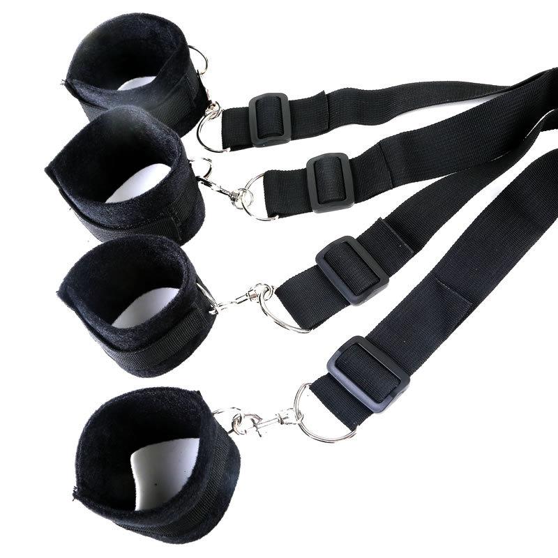 Jucării sexuale pentru femei bărbați BDSM Bondage Set sub pat Cătușe erotice de reținere Manșete pentru glezne Jocuri pentru adulți pentru cupluri