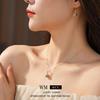 Stone Rubik's Cube Niche Light Luxury Versatile Exquisite Necklace