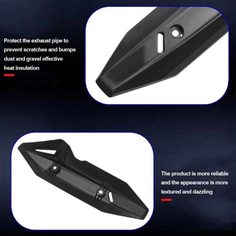 1Pc Modified Accessories Exhaust Manifold Cover Heat Shield Motorcycle Exhaust Pipe Lid Cowl Motorbike Protector Heat Guard