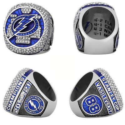 Hot Selling 2021 NHL Tampa Bay Lightning Championship Ring Custom Official Hockey Rings 88 Player Stan-ley Cup Accessories