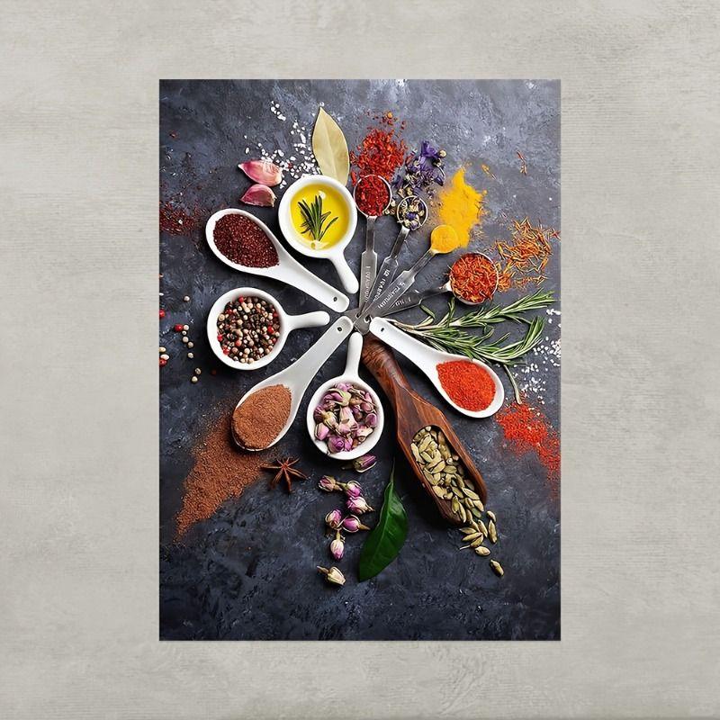 Retro Metal Tin Sign Spices Kitchen Bar Cafe Restaurant Wall Art Decor