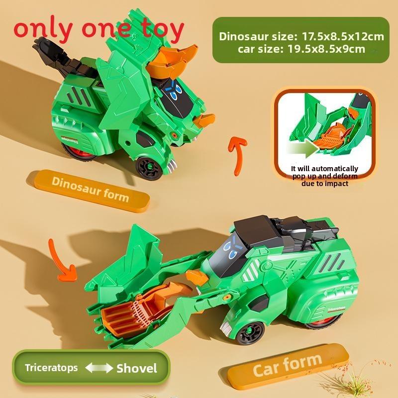 Triceratops T Rex Brachiosaurus Excavator Vehicle Inertia Toy For Gift Boys
