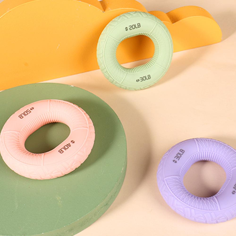 Grip strength circle professional exercise, hand strength rehabilitation training, massage, silicone grip strength device