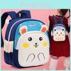 Cute Oxford Cloth Kids Backpack Cartoon Design Adjustable Straps For School