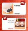 2-inch Solar-Powered Waving Lucky Cat Ornament for Desk or Car
