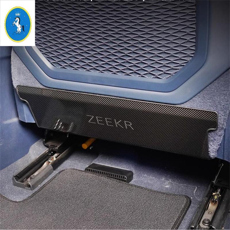 Stainless Steel Car Front Seat Rear Anti Kick Dust Board Pad Frame Cover For Geely Zeekr 001 Interior Accessories
