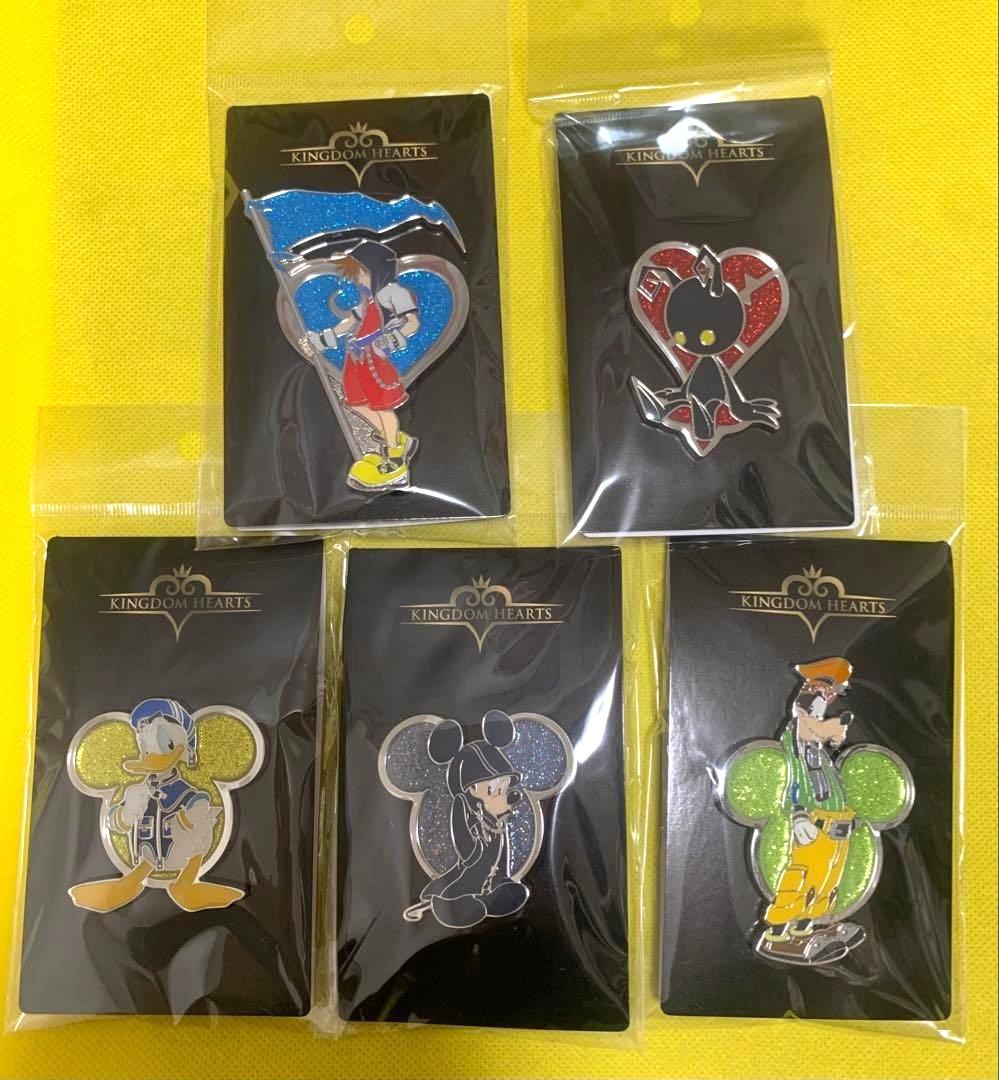 Kingdom Hearts Pins Set 5 pin badge Disney Loft Exclusive Square Enix Sealed