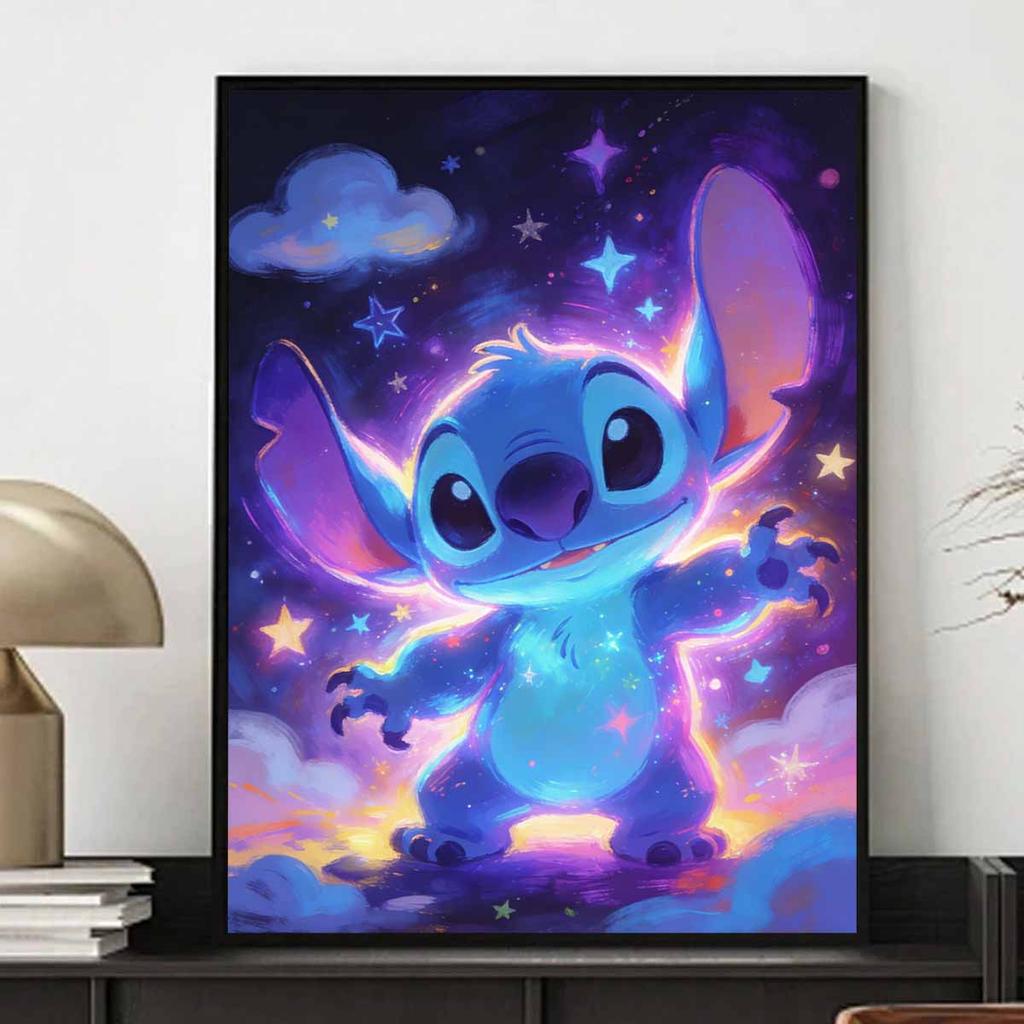 Disney 5D DIY All Diamond Art Painting Kit Stitch Galaxy Starry Sky Home Decor Gift