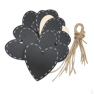 10 Pezzi Etichette Regalo 72x73mm Forme di Cuore Segnalini con Spago Matrimonio Artigianato Mini ing Legno