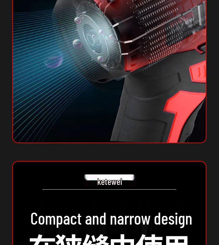 Cordless Double Speed Electric Drill with Rechargeable Lithium Battery and Impact Function