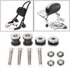 Universal Motorcycle Backrest Bolts Mounting Hardware Rustproof No Tool Required For XL883 XL1200 Corrosion Proof Design