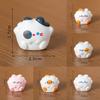 Resin Cute Cat Figure With Cartoon Design For Car Desk Decor And Gift Idea