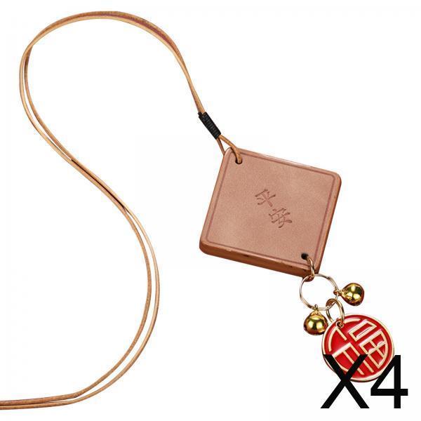 Rearview Mirror Pendant Leather Car Feng Shui Blessing Dangle Ornament for Car Interior Decoration
