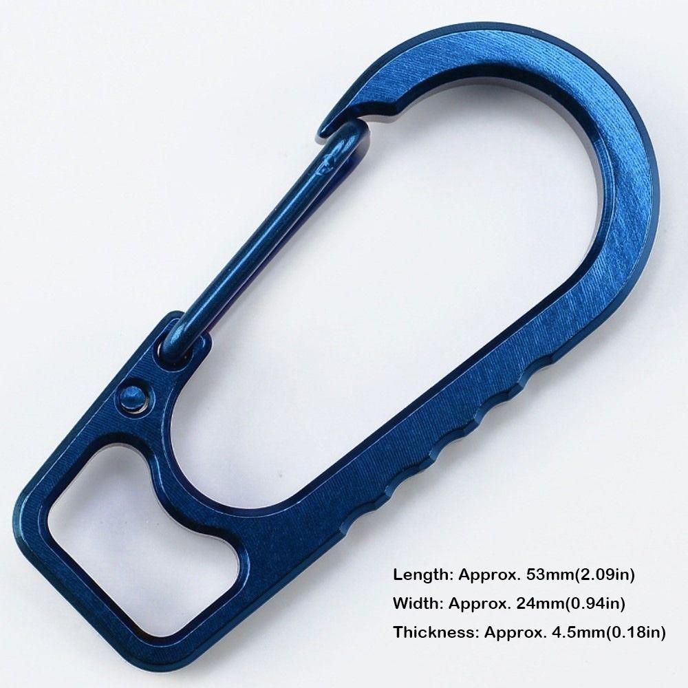 Spring Loaded Gate Key Chain Clip Titanium Material Carabiner New Snap Hook Key Ring For Men