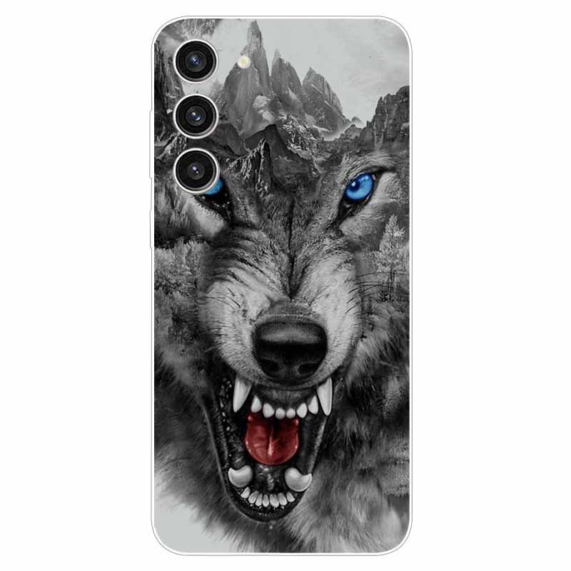 For Samsung A25 Case TPU Painted Space Tiger Silicone for Samsung Galaxy A15 4G Soft Cover for GalaxyA15 5G Shockproof Cases