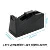 Black Tape Dispenser Heavy Duty Tape Cutter New Tape Holder  Home Office