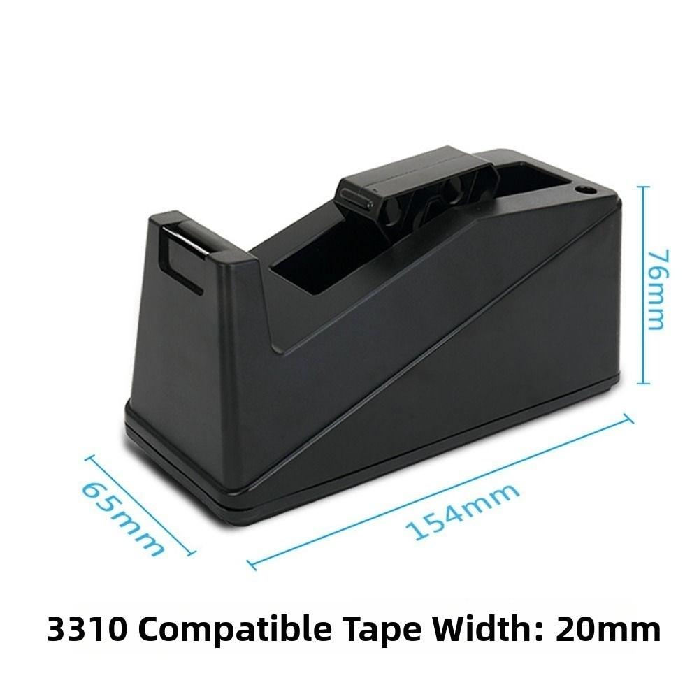 Black Tape Dispenser Heavy Duty Tape Cutter New Tape Holder  Home Office