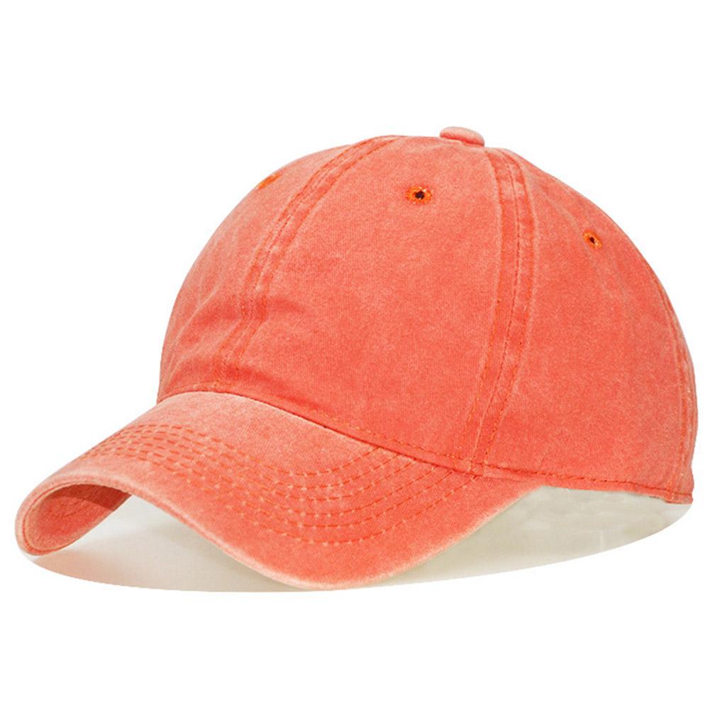 Unisex Vintage Washed Cotton Adjustable Sun Hat Baseball Cap