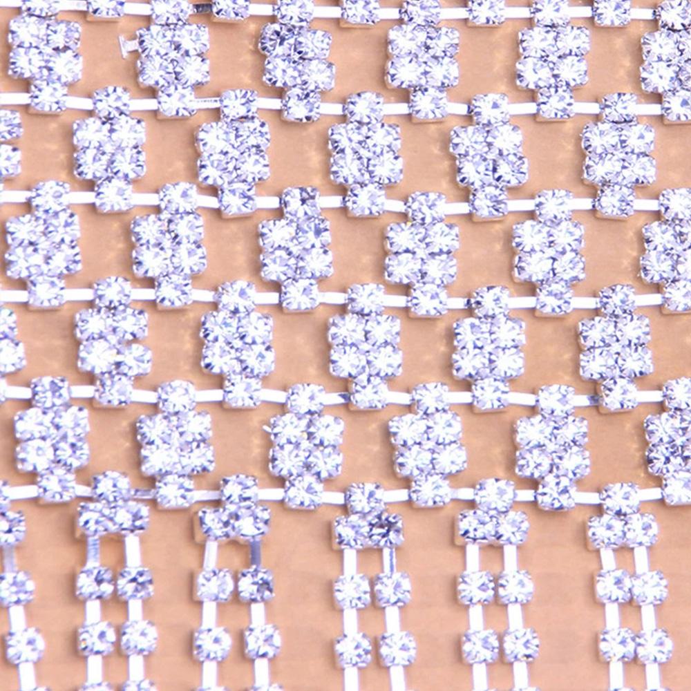 Stonefans Fashion Strass lung ciucuri gleznă gleznă pentru femei brăţară coapsă bijuterii plasă picior brăţară Boho gleznă lanţ femei