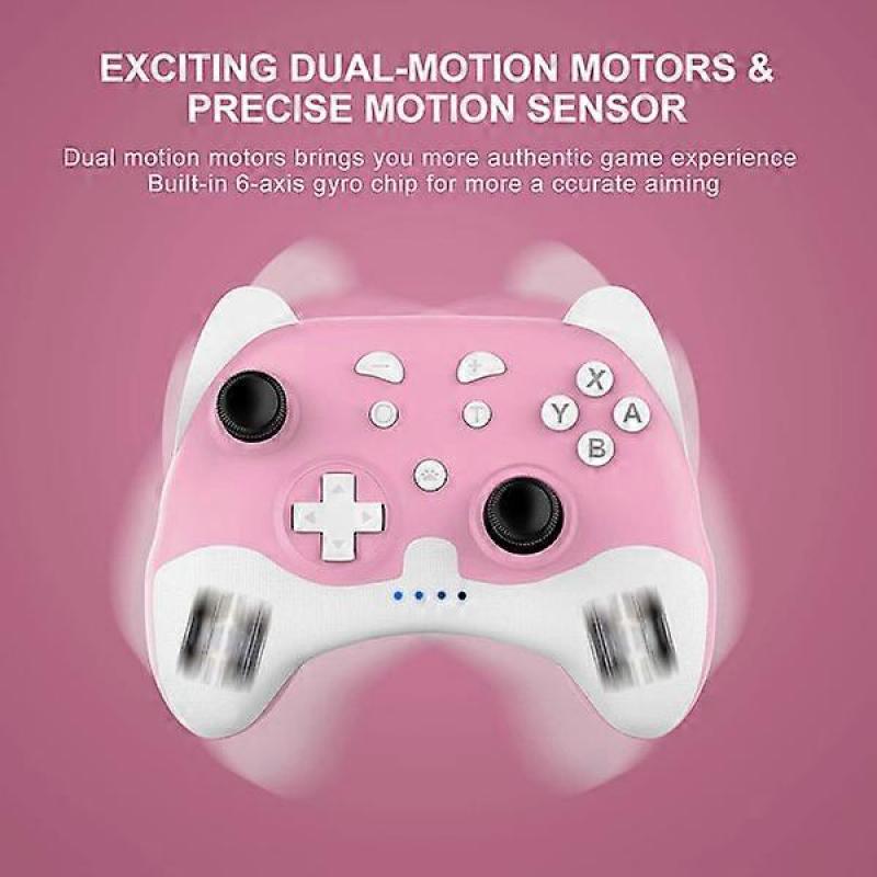 Switch Pro Controller for Nintendo Switch/Switch Lite/OLED, Wireless Switch Controller with LED Light and Wake-Up Function
