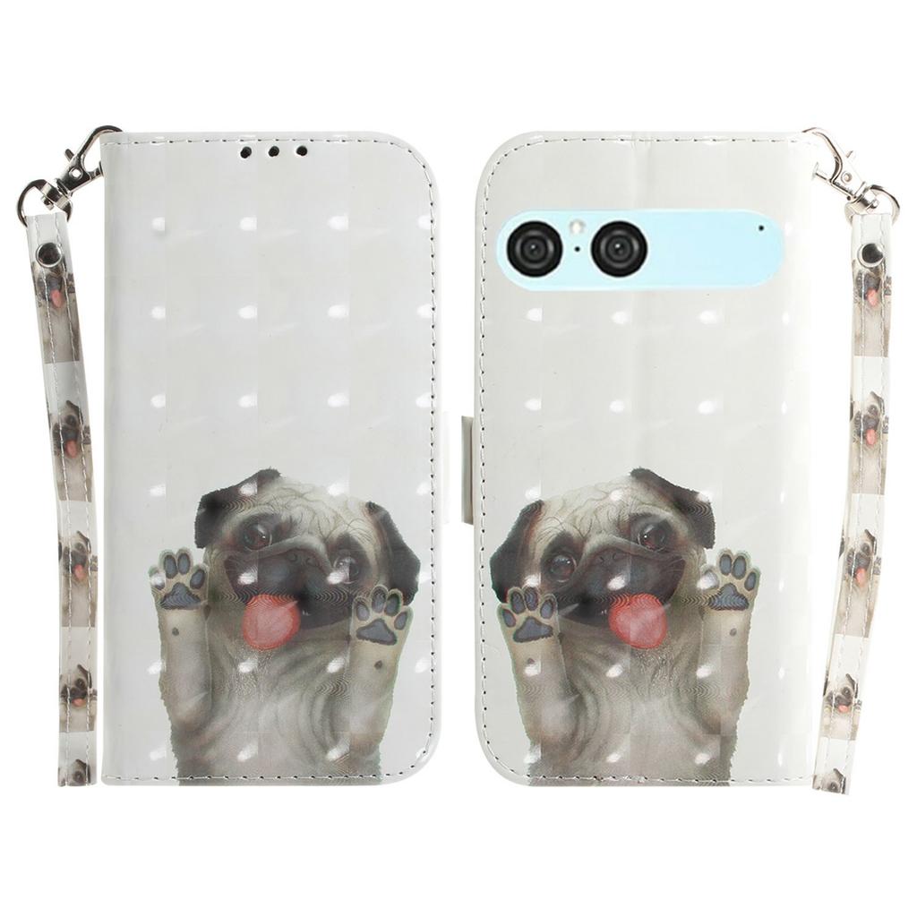 Für Sony Xperia 10 VII Hülle Musterdruck Leder Brieftasche Handyhülle mit Handschlaufe