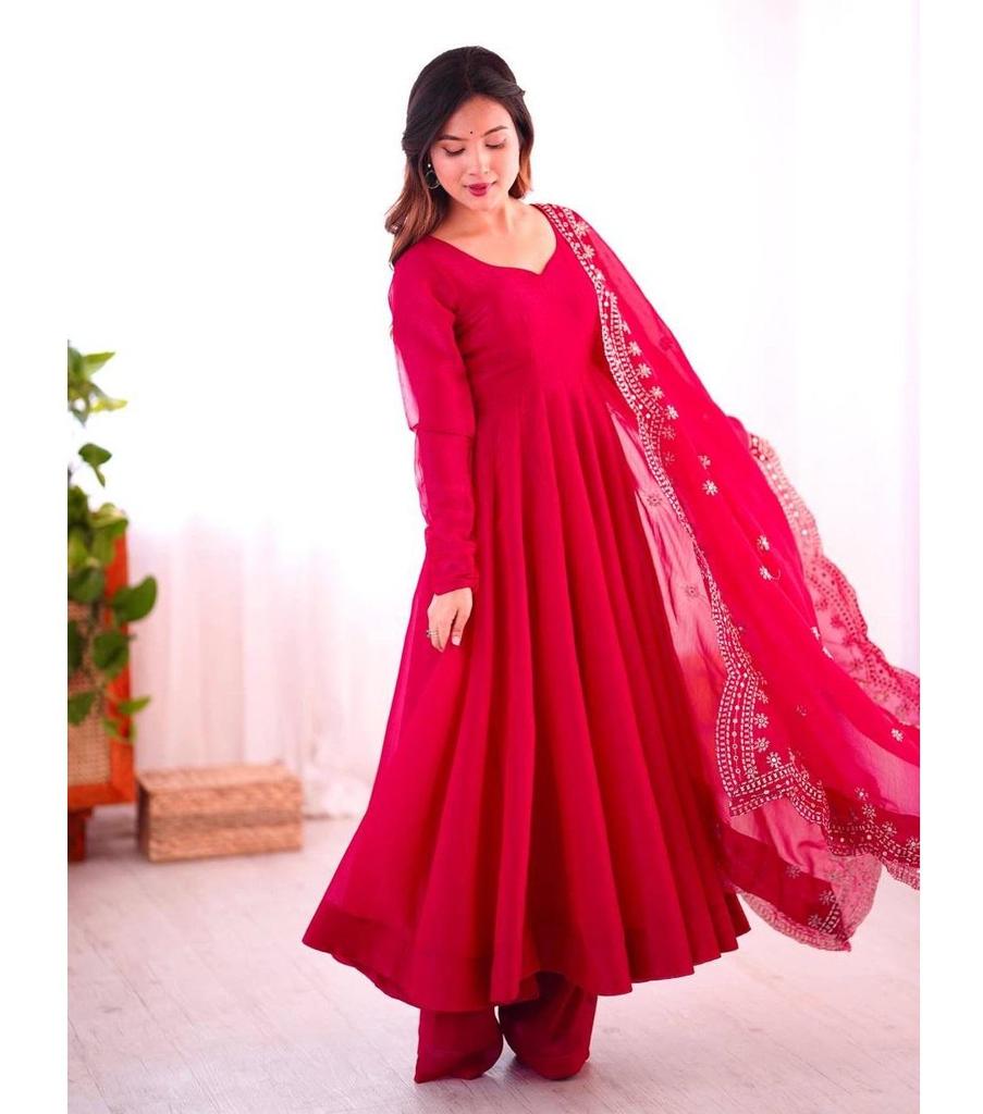 Women Designer Party Wear Look Salwar Suit Gown Set Indian Bollywood Anarkali Ethnic Dress