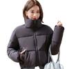New European and American style Ken bean down cotton clothes women's winter short small high waist stand-up collar bread clothes jacket