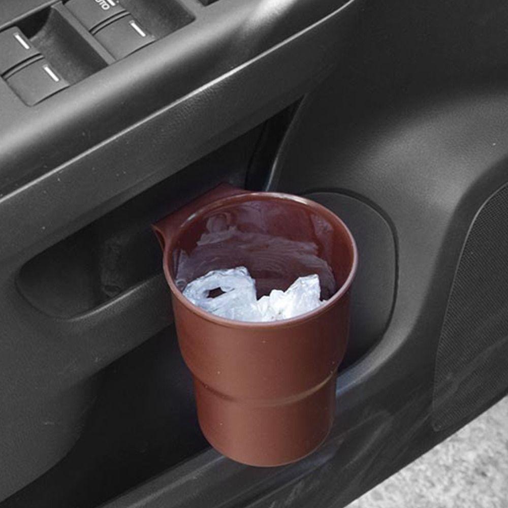 Car Mounted Bottle Holder Plastic Car Water Cup Stand Phone Storage Mount Interior Accessories