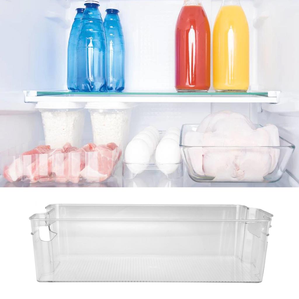 Refrigerator Storage Container PET Large Capacity Visual Design Safe Harmless Food Storage Box