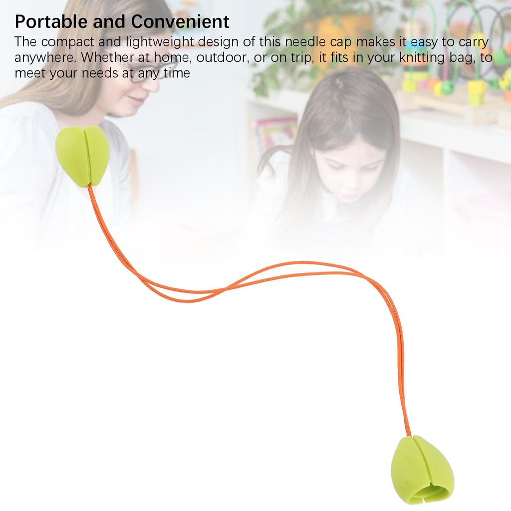 Knitting Needle End Cap Point Protector ABS Plastic Needle Tip Stopper for Needlework Crochet Wool