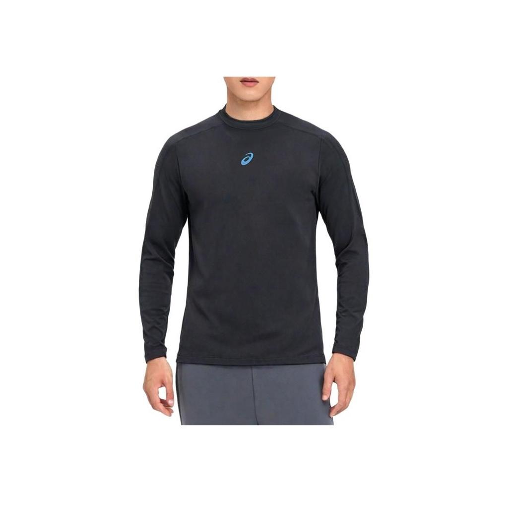 Asics Running Apparel Series Moisture Wicking Pullover Crew Neck Long Sleeve T-Shirt Men Tops Black 2011D321-001