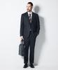 STCO Italy Reda 99% Wool Two-Tone Formal Jacket Charcoal Grey (Classic Fit)_Ssjud93Cac