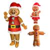 Xmas Funny Inflatable Costumes Gingerbread Snowman Woman Halloween Carnival Party Suit Special Use Role Props Clothing