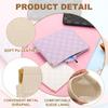 PATIKIL Small Snap Closure Pouch for 2 Mini Waterproof Leather Check Makeup Portable Travel Pocket Organizer Cosmetic White Wallet, Sizes, Pouch,
