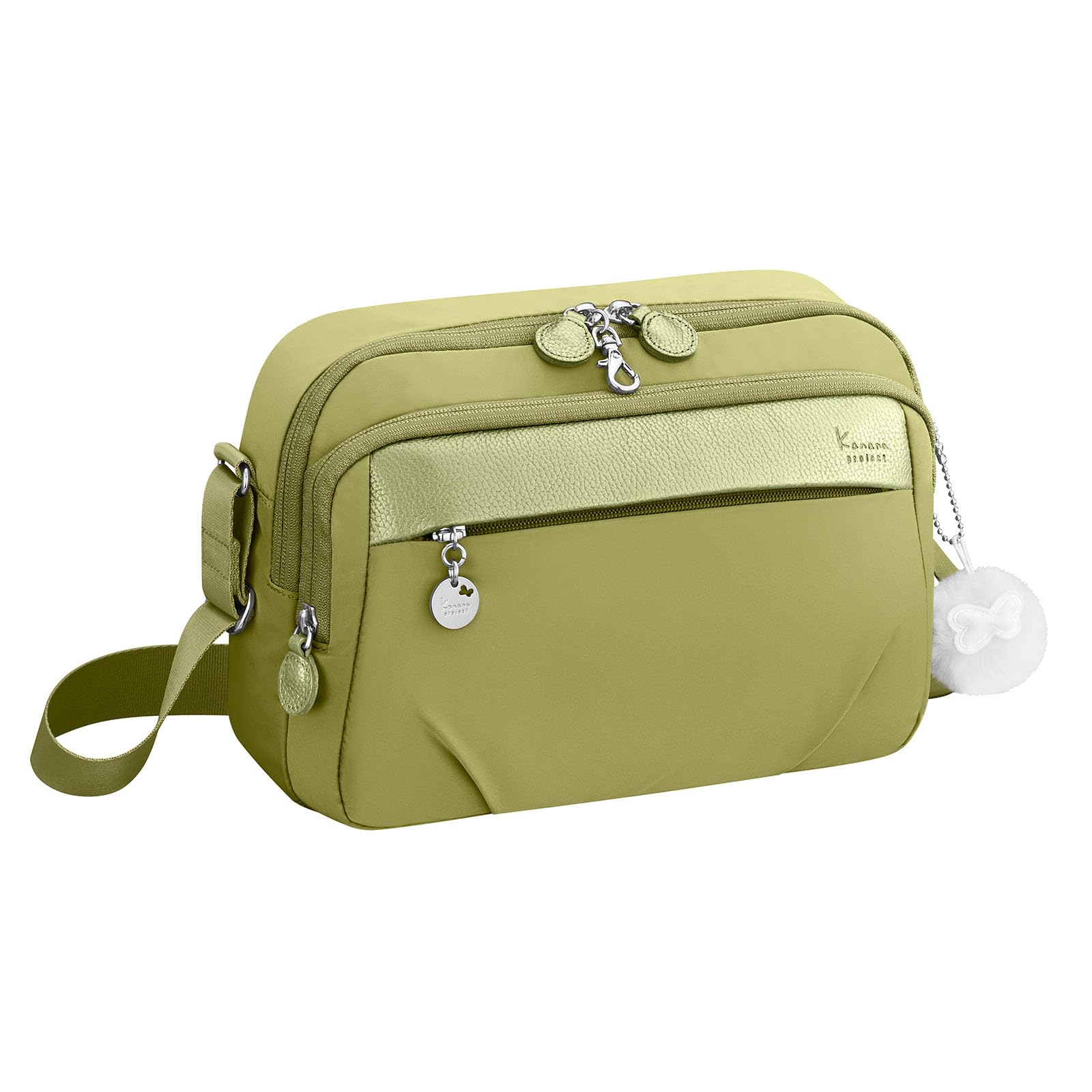 

Shoulder Bag with Pocket Ladies B5 Size Multifunctional Yellow Green [Kanana Project] PJ1-4th Anti-Virus No.67642