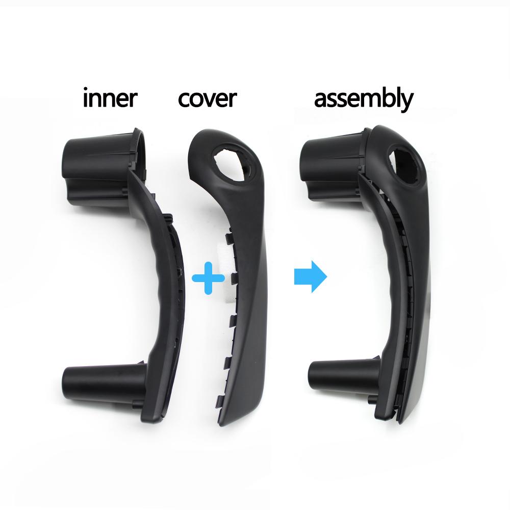 2PCS LHD Car Interior Door Front Left Right Pull Grab Inner Handle Outer Cover For Renault Koleos I 2008-2016