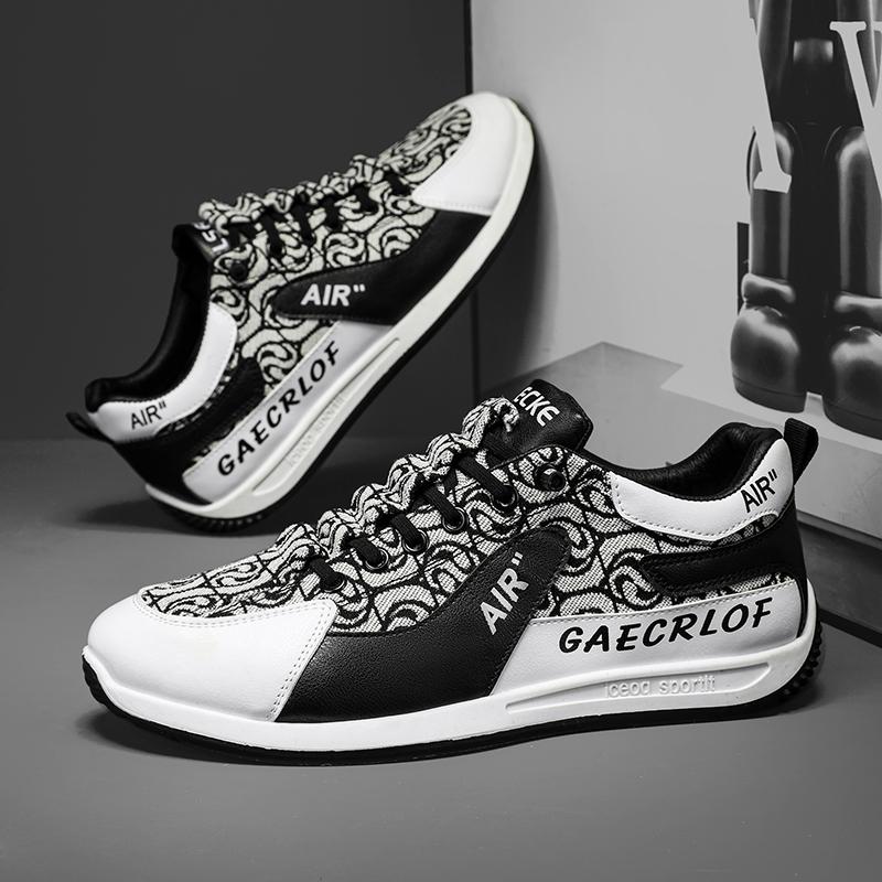 

2024 Forrest Gump дышащая мужская летняя обувь в стиле «мужская мода для отдыха с сетчатой легкой мягкой подошвой мужская спортивная обувь 39 чёрный